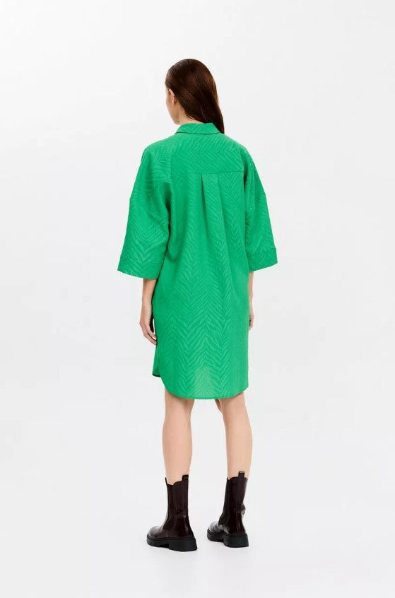 Jurken lange mouw groen CKS