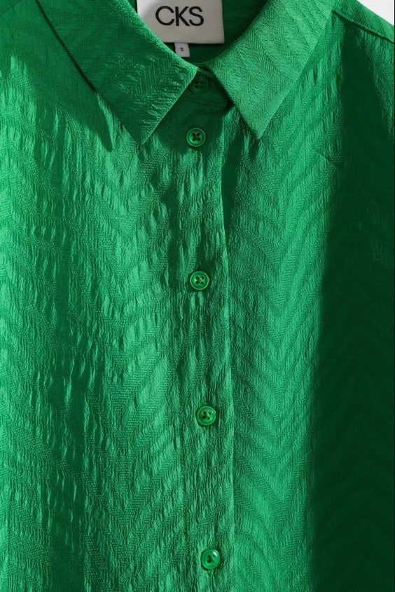 Jurken lange mouw groen CKS