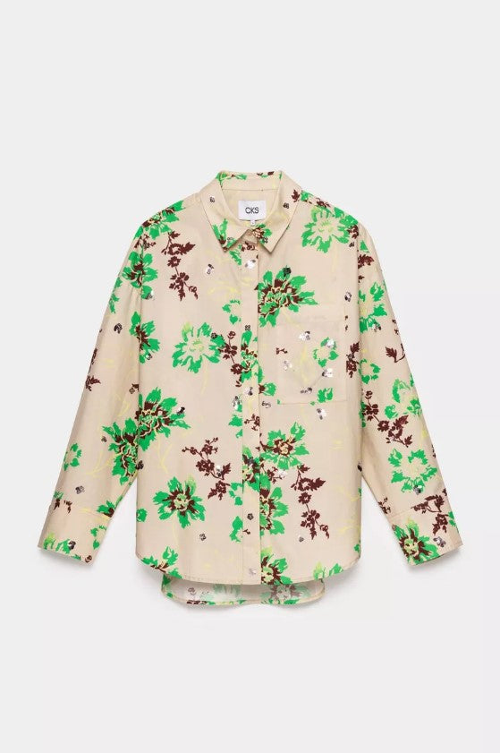 Blouses lange mouw beige CKS