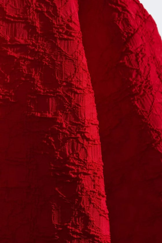 Jurken korte mouw rood CKS