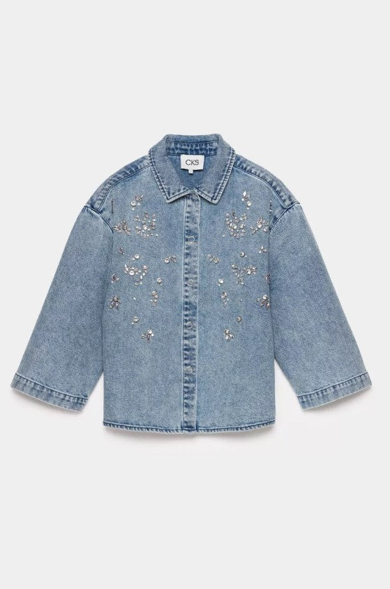 Blouses lange mouw blauw CKS