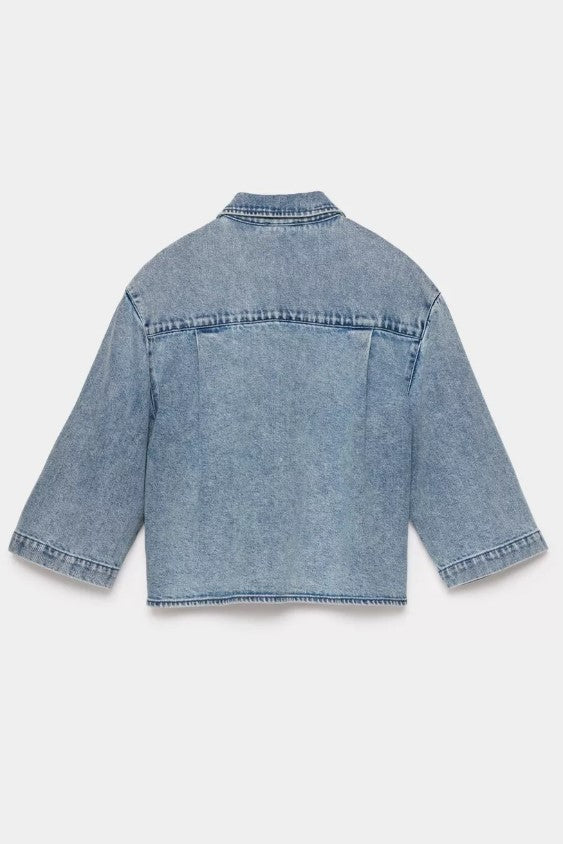 Blouses lange mouw blauw CKS