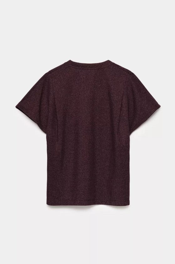 T-shirts korte mouw bordeaux CKS