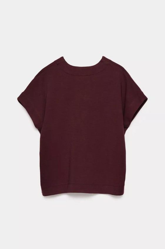 Blouses korte mouw bordeaux CKS