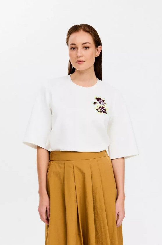 T-shirts lange mouw wit CKS