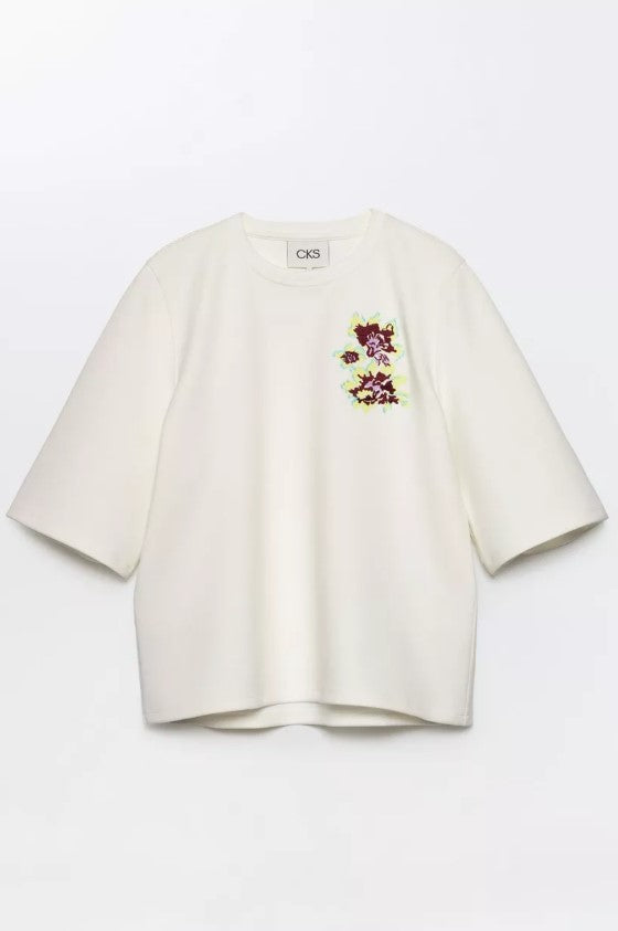 T-shirts lange mouw wit CKS