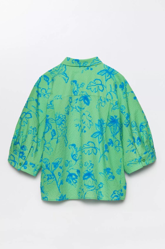 Blouses korte mouw groen CKS