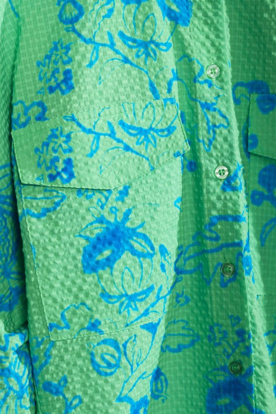 Blouses korte mouw groen CKS