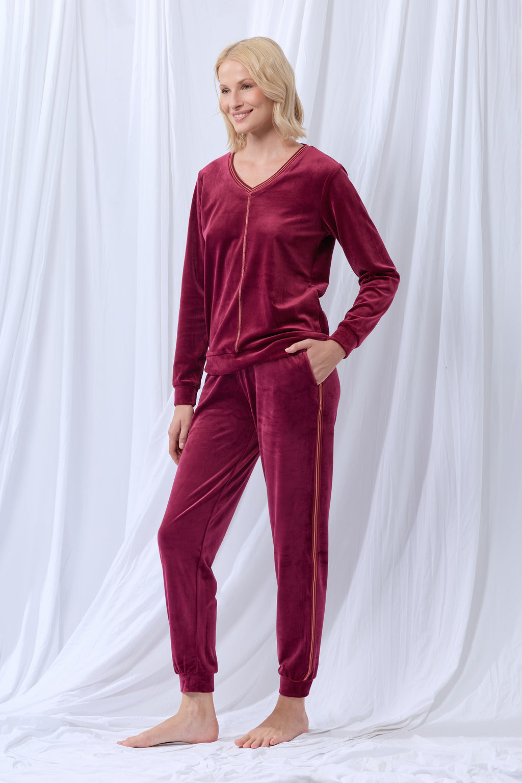 Pyjama's bordeaux Lordsxlilies