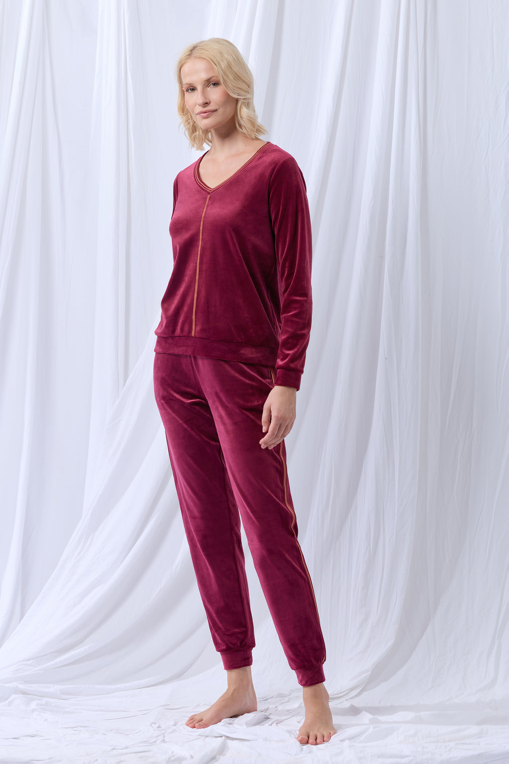 Pyjama's bordeaux Lordsxlilies