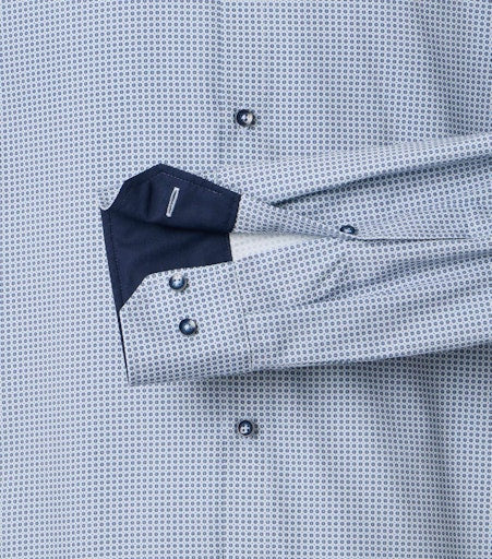 Hemden lange mouw blauw VENTI