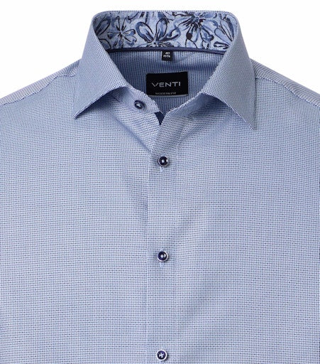 Hemden lange mouw blauw VENTI