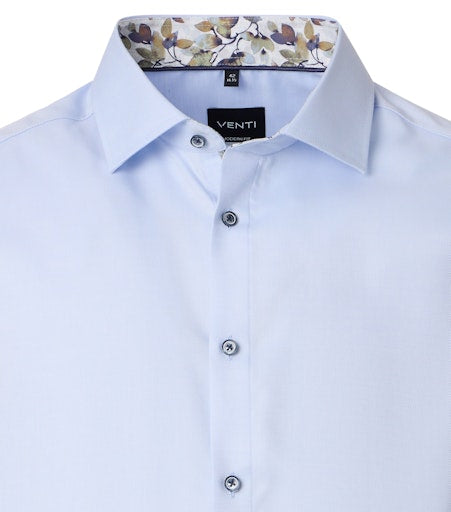 Hemden lange mouw blauw VENTI