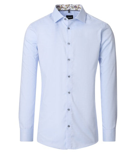 Hemden lange mouw blauw VENTI
