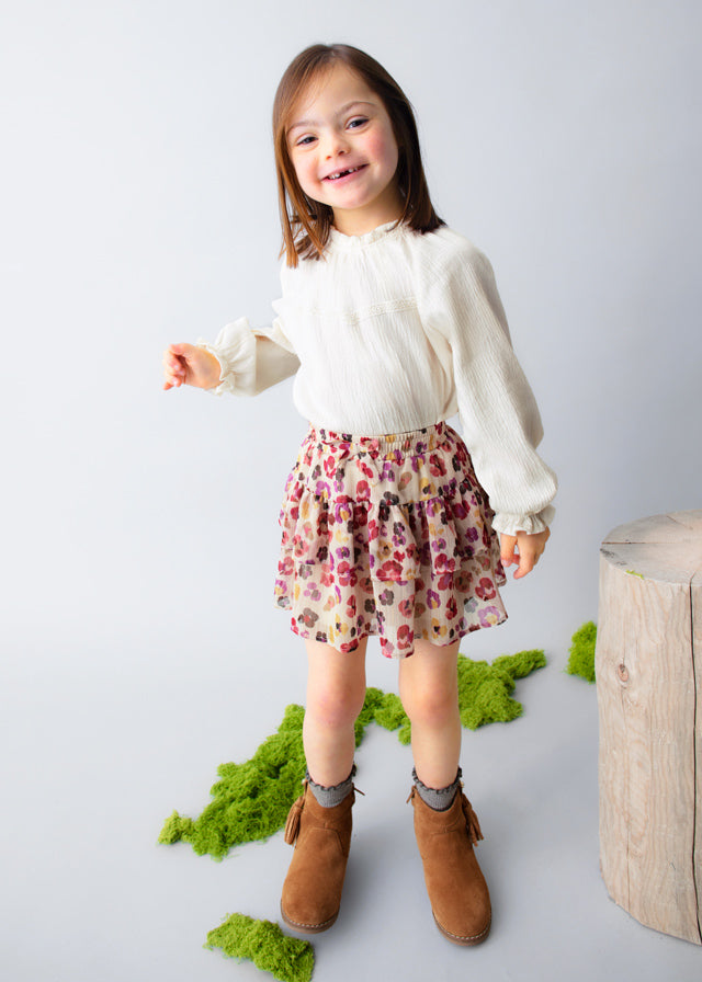 Blouses lange mouw beige Mayoral