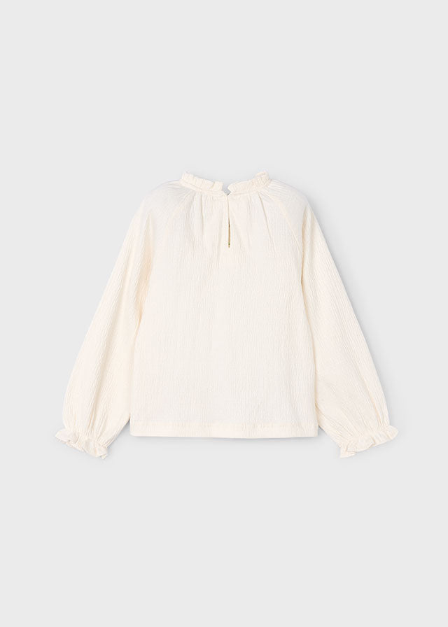 Blouses lange mouw beige Mayoral
