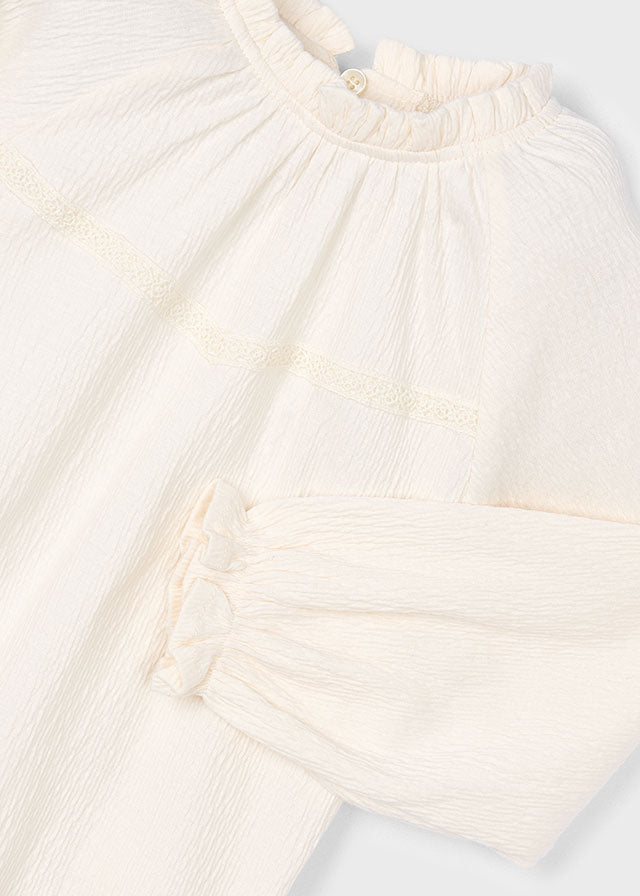 Blouses lange mouw beige Mayoral