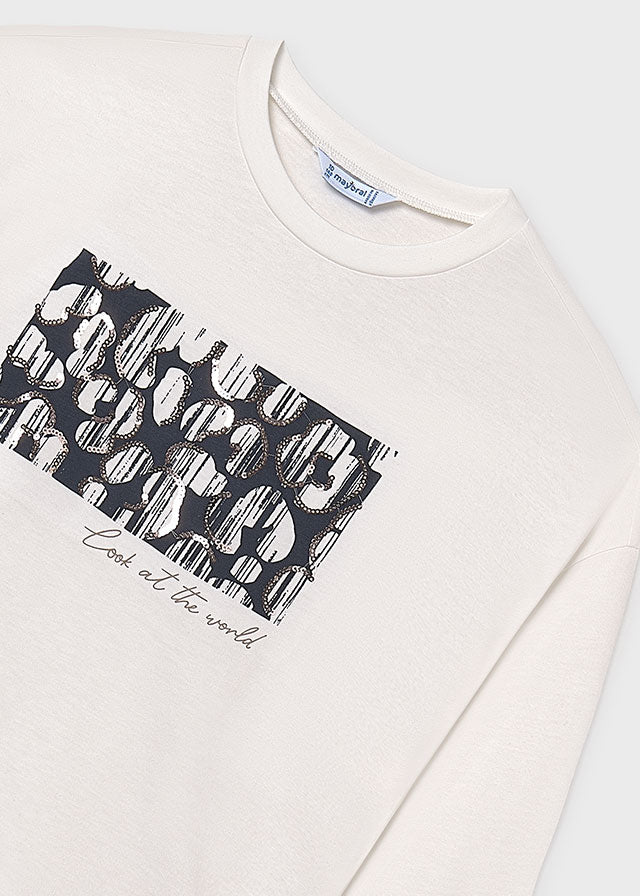 T-shirts lange mouw bruin Mayoral