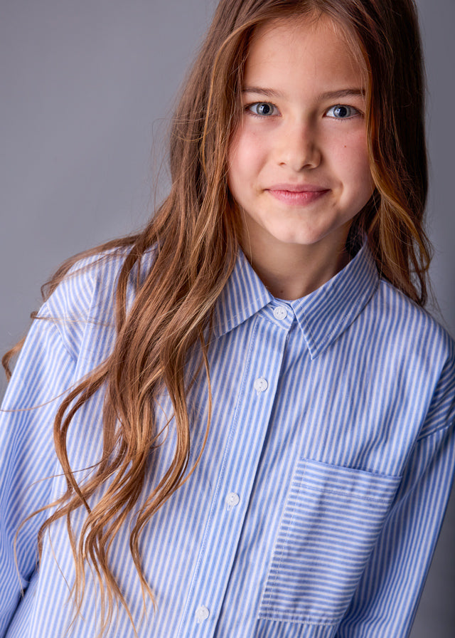 Blouses lange mouw blauw Mayoral
