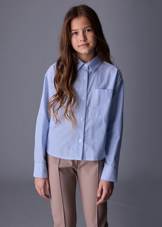 Blouses lange mouw blauw Mayoral