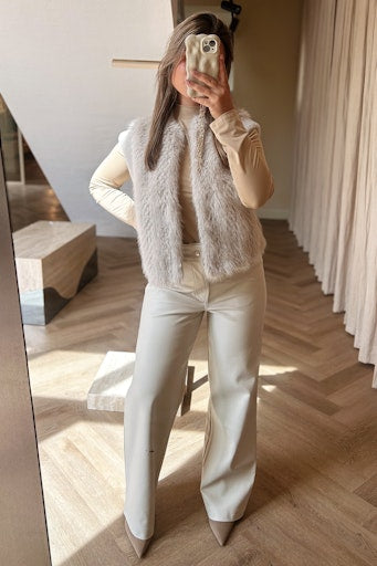 Bodywarmers beige Rino&Pelle