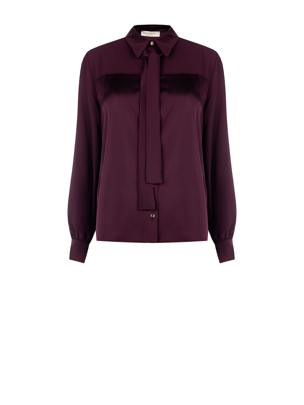 Blouses lange mouw bordeaux Rinascimento