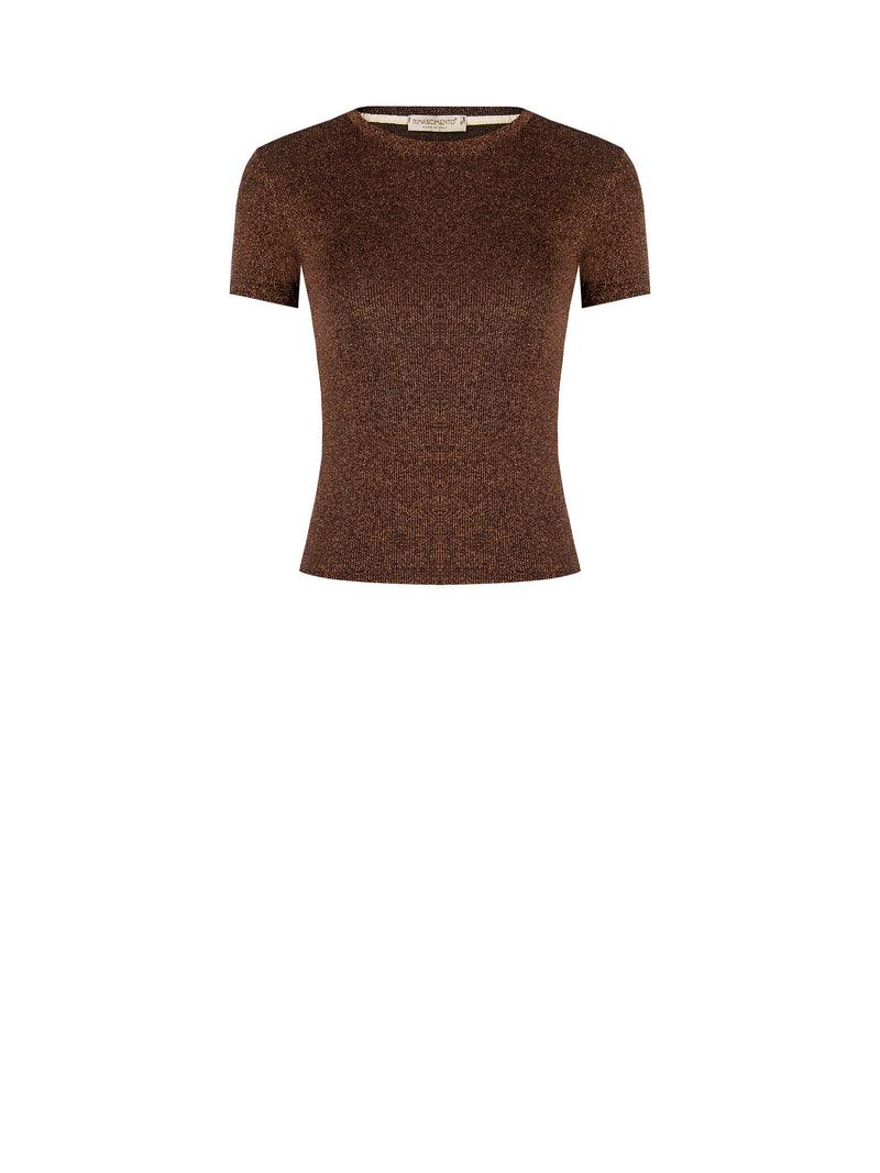 T-shirts korte mouw bruin Rinascimento