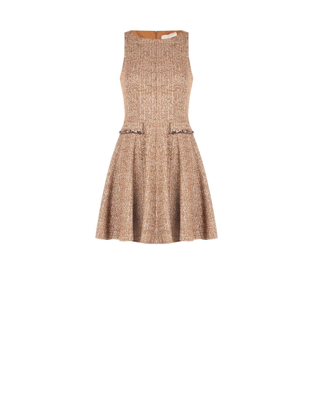 Jurken zonder mouw bruin Rinascimento