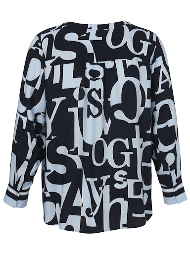 Blouses lange mouw blauw Via Appia Due