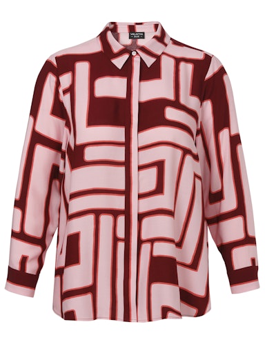 Blouses lange mouw rood Via Appia Due