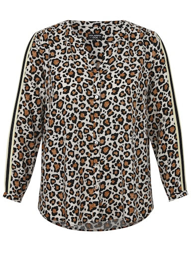 Blouses lange mouw bruin Via Appia Due