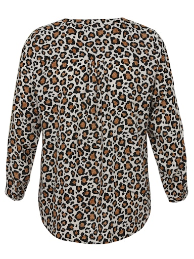 Blouses lange mouw bruin Via Appia Due