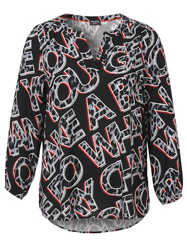 Blouses lange mouw zwart Via Appia Due