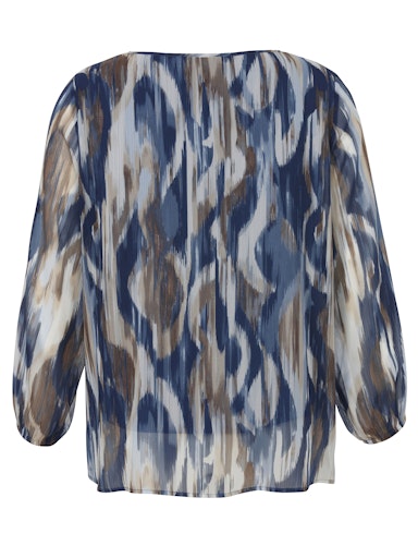 Blouses lange mouw blauw Via Appia Due