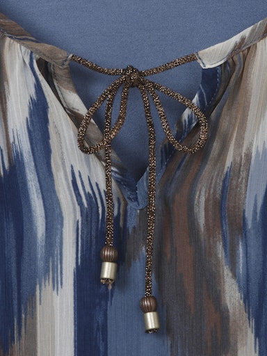 Blouses lange mouw blauw Via Appia Due