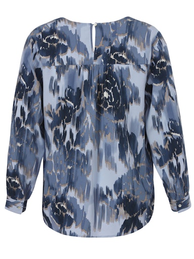 Blouses lange mouw blauw Via Appia Due