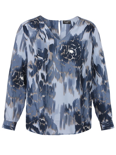 Blouses lange mouw blauw Via Appia Due