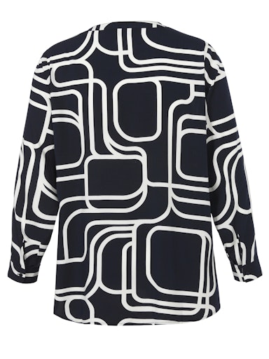 Blouses lange mouw navy Via Appia Due