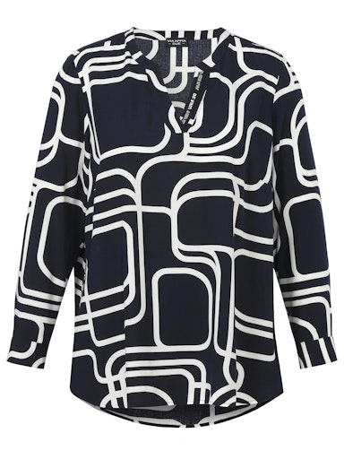 Blouses lange mouw navy Via Appia Due