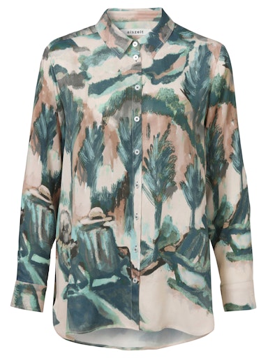 Blouses lange mouw groen eiszeit