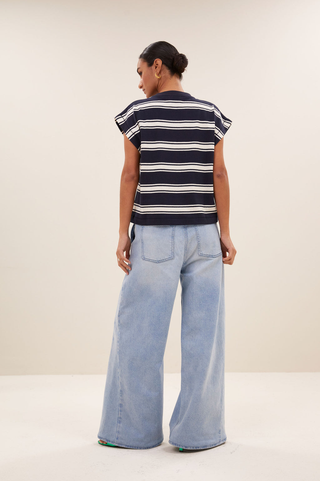 T-shirts korte mouw navy by-bar