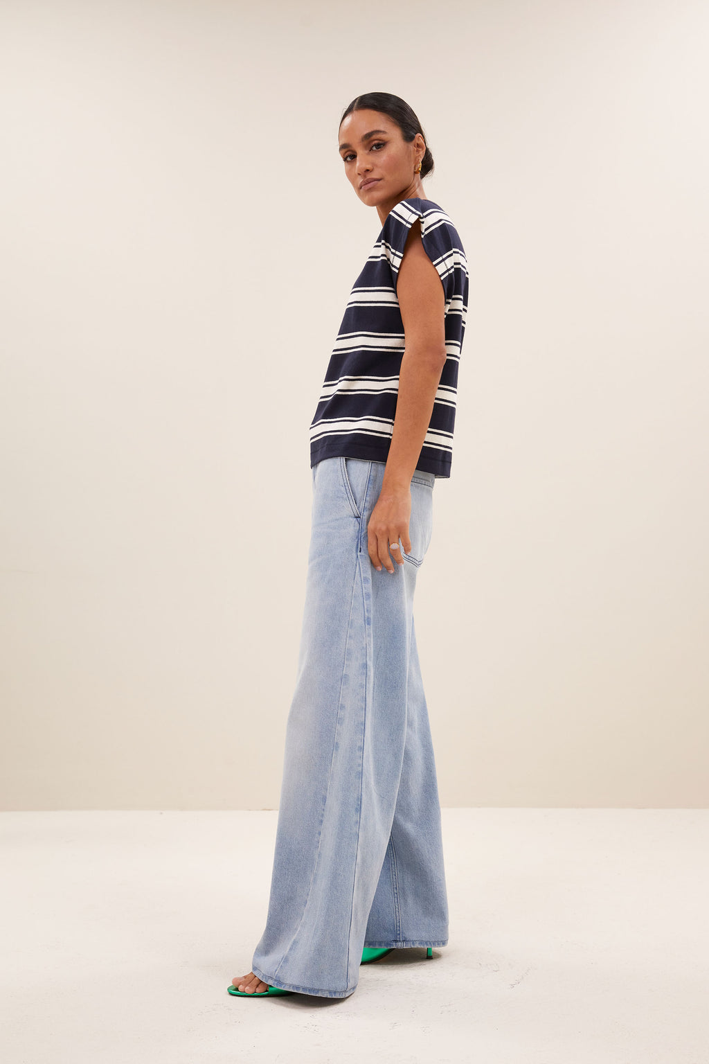 T-shirts korte mouw navy by-bar