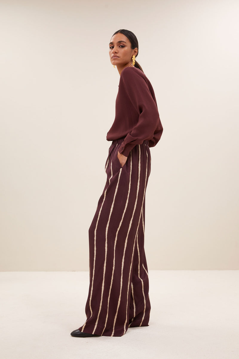 Broeken bordeaux by-bar