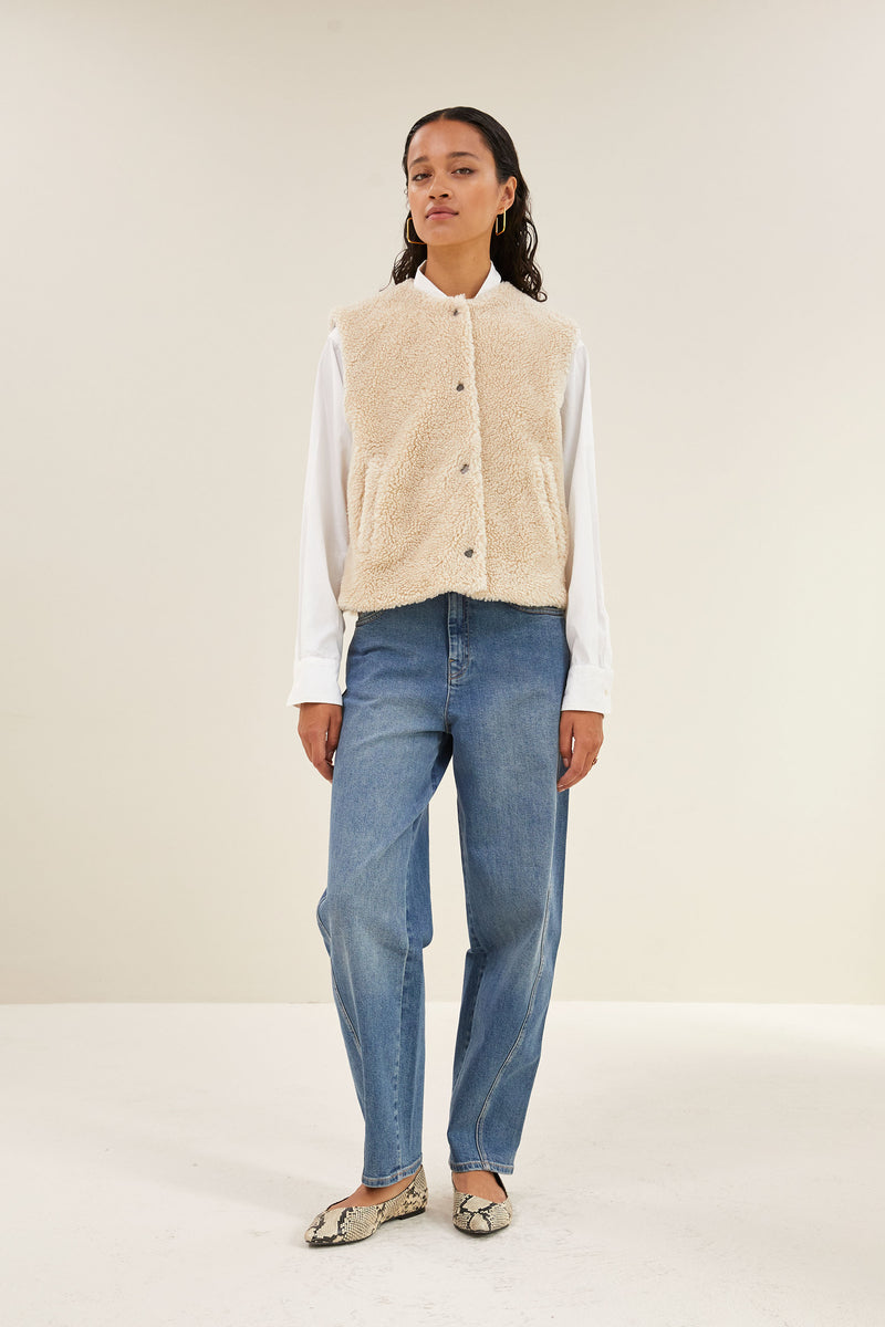 Bodywarmers beige by-bar