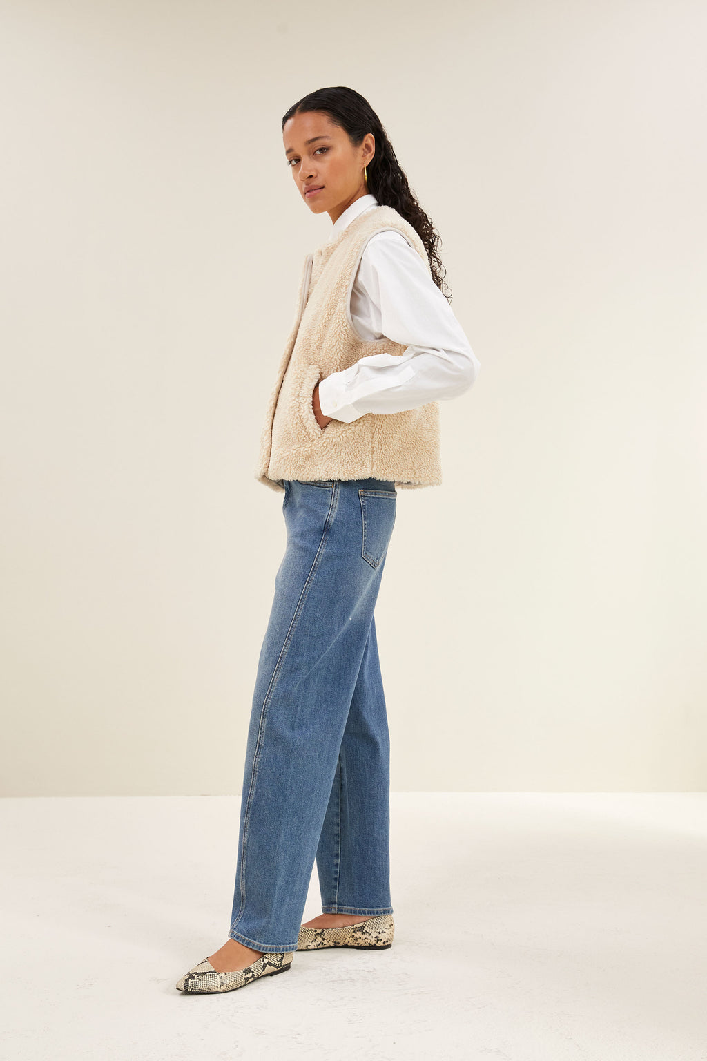 Bodywarmers beige by-bar