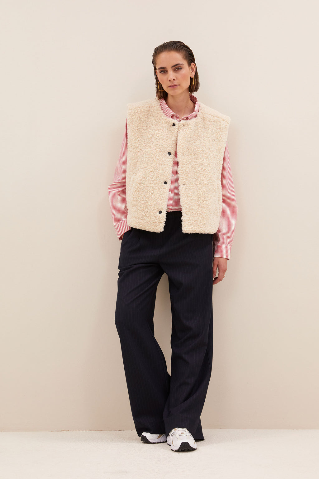 Bodywarmers beige by-bar