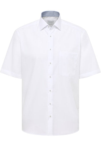 Hemden korte mouw wit ETERNA