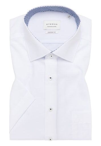 Hemden korte mouw wit ETERNA