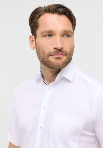 Hemden korte mouw wit ETERNA