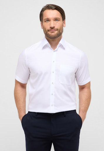 Hemden korte mouw wit ETERNA